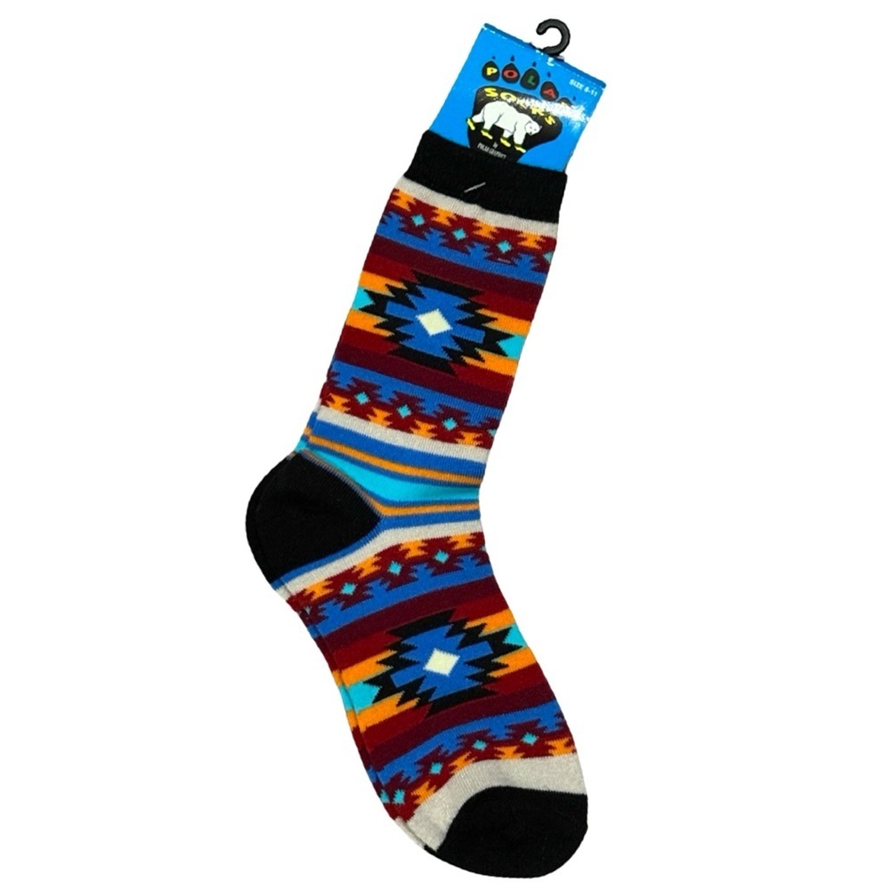 Polar Socks by Polar Graphics Southwest Blanket Design Sock Size 8-11